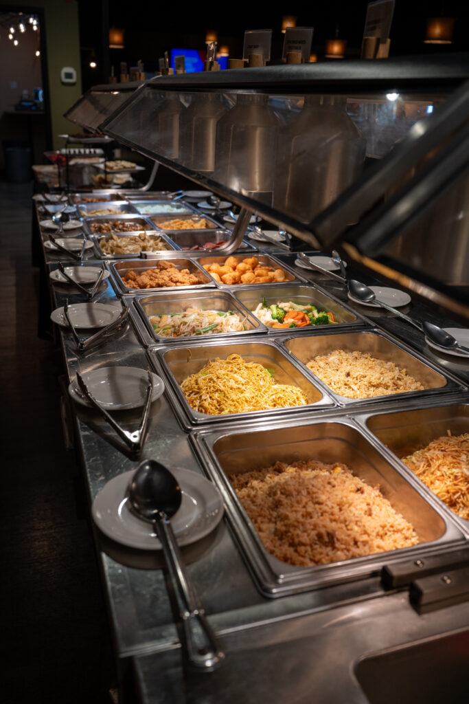 Tuesday and Friday lunch buffet spread at Jackpot Grill, Grande Prairie